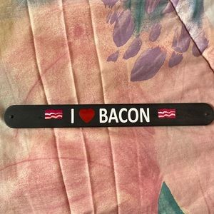 “I ❤️ Bacon” Slap Bracelet